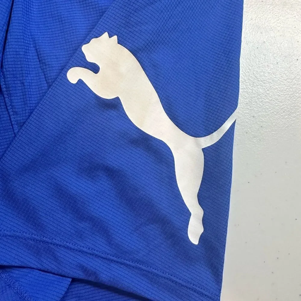 NWOT PUMA Men’s Blue/Black Basketball Shorts Athletic Workout - Size Small